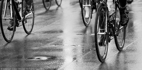 Bicycles in Rain